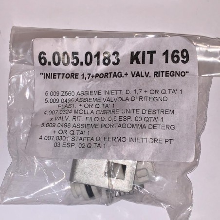 Iniettore 1,7 + portag.+ VALVOLA RITEGNO LAVOR